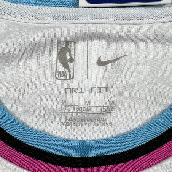 Nike Dri-Fit‎ Jimmy Butler #22 Miami Heat Swingman White Jersey Youth Medium - Picture 3 of 10